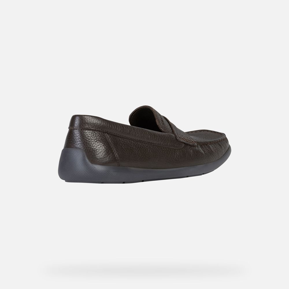Geox Erkek Loafers Koyu Kahverengi - Devan - LMB-175984